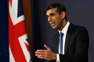 Supercomputer concept, Prime Minister Rishi Sunak